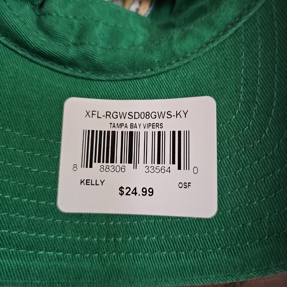 XFL Tampa Bay Vipers  '47 Clean Up Adjustable Hat, Green, OSFA, NWT - Picture 5 of 6